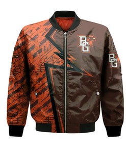 Bowling Green Falcons Bomber Abstract Pattern Sport- NCAA