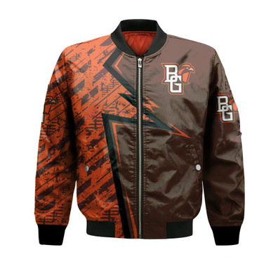 Bowling Green Falcons Bomber Abstract Pattern Sport- NCAA
