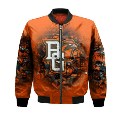 Bowling Green Falcons Bomber Jacket Camouflage Vintage - NCAA