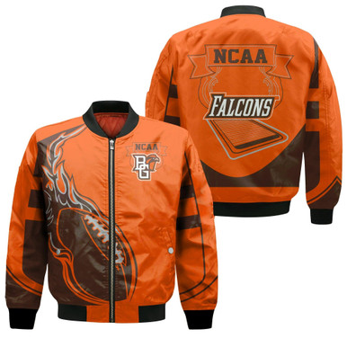 Bowling Green Falcons Bomber Jacket - Fire Football - NCAA