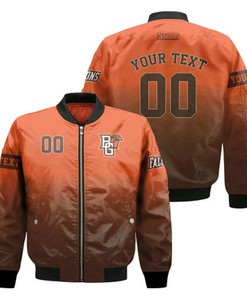 Bowling Green Falcons Fadded Bomber Jacket - NCAA
