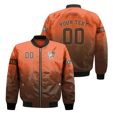 Bowling Green Falcons Fadded Bomber Jacket - NCAA