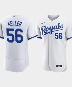 Brad Keller 56 Kansas City Royals Men's 2022-23 Home Jersey - White Jersey