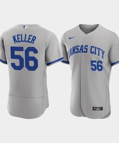 Brad Keller 56 Kansas City Royals Men's 2022-23 Road Jersey - Gray Jersey