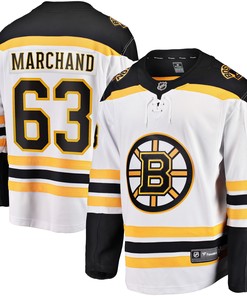 Brad Marchand Boston Bruins Fanatics Branded Away Premier Breakaway Player Jersey - White Nhl