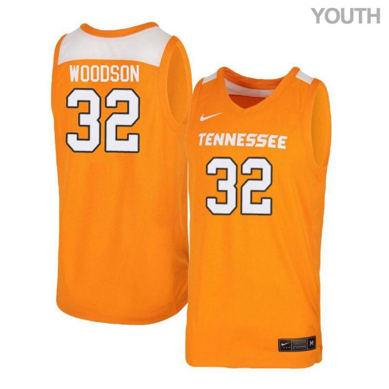 Brad Woodson 32 Tennessee Volunteers Elite Basketball Youth Jersey - Orange White
