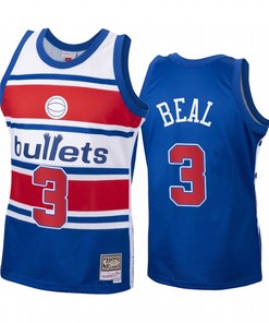Bradley Beal 3 Washington Wizards Blue Hardwood Classics Jersey