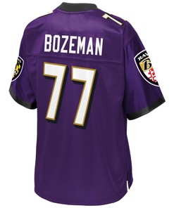 Bradley Bozeman Baltimore Ravens Nfl Pro Line Player Jersey - Purple