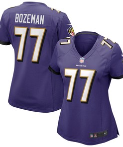 Bradley Bozeman Baltimore Ravens Womens Game Jersey - Purple Nfl