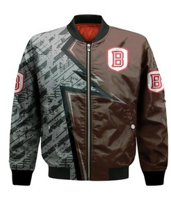 Bradley Braves Bomber Abstract Pattern Sport- NCAA