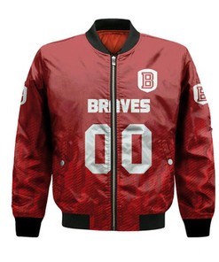 Bradley Braves Bomber Jacket Logo Sport Ombre  - NCAA