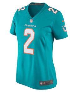Bradley Chubb 2 Miami Dolphins Women's Game Player Jersey - Aqua