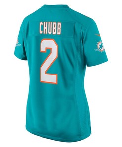 Bradley Chubb 2 Miami Dolphins Women's Game Player Jersey - Aqua