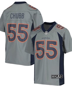 Bradley Chubb Denver Broncos Inverted Team Game Jersey - Gray Nfl