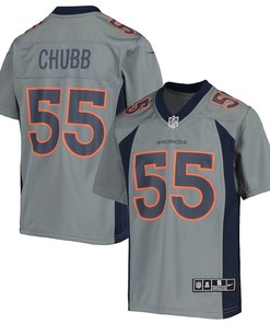 Bradley Chubb Denver Broncos Youth Inverted Team Game Jersey - Gray