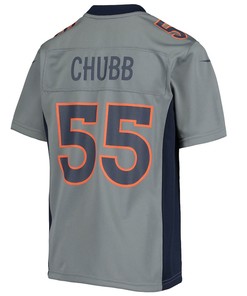 Bradley Chubb Denver Broncos Youth Inverted Team Game Jersey - Gray