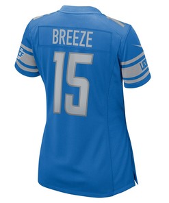 Brady Breeze 15 Detroit Lions Women's Player Game Jersey - Blue