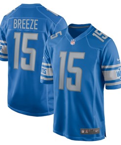 Brady Breeze Detroit Lions Player Game Jersey - Blue