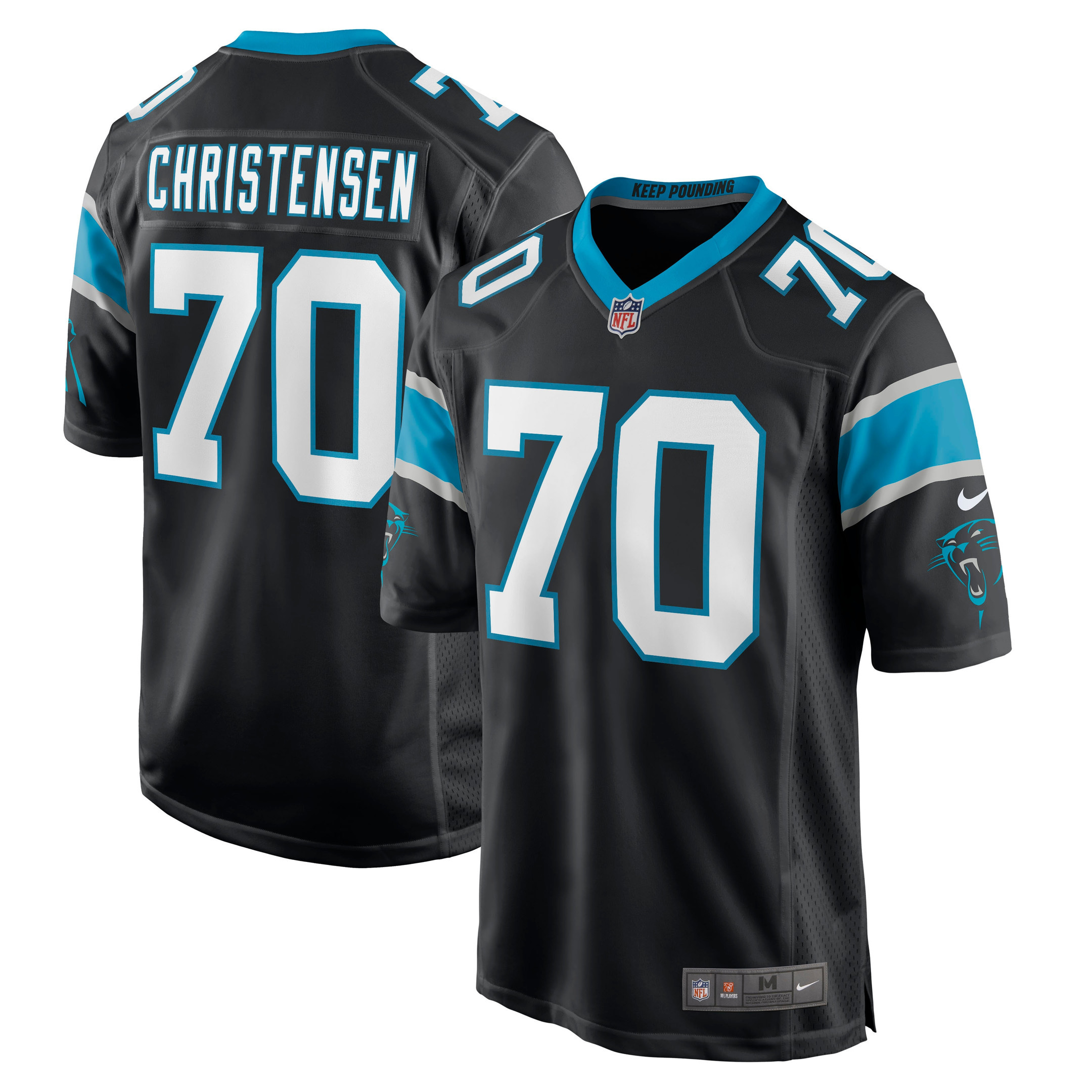 Brady Christensen Carolina Panthers Game Jersey - Black Nfl