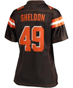 Brady Sheldon Cleveland Browns Nfl Pro Line Womens Player Jersey - Brown