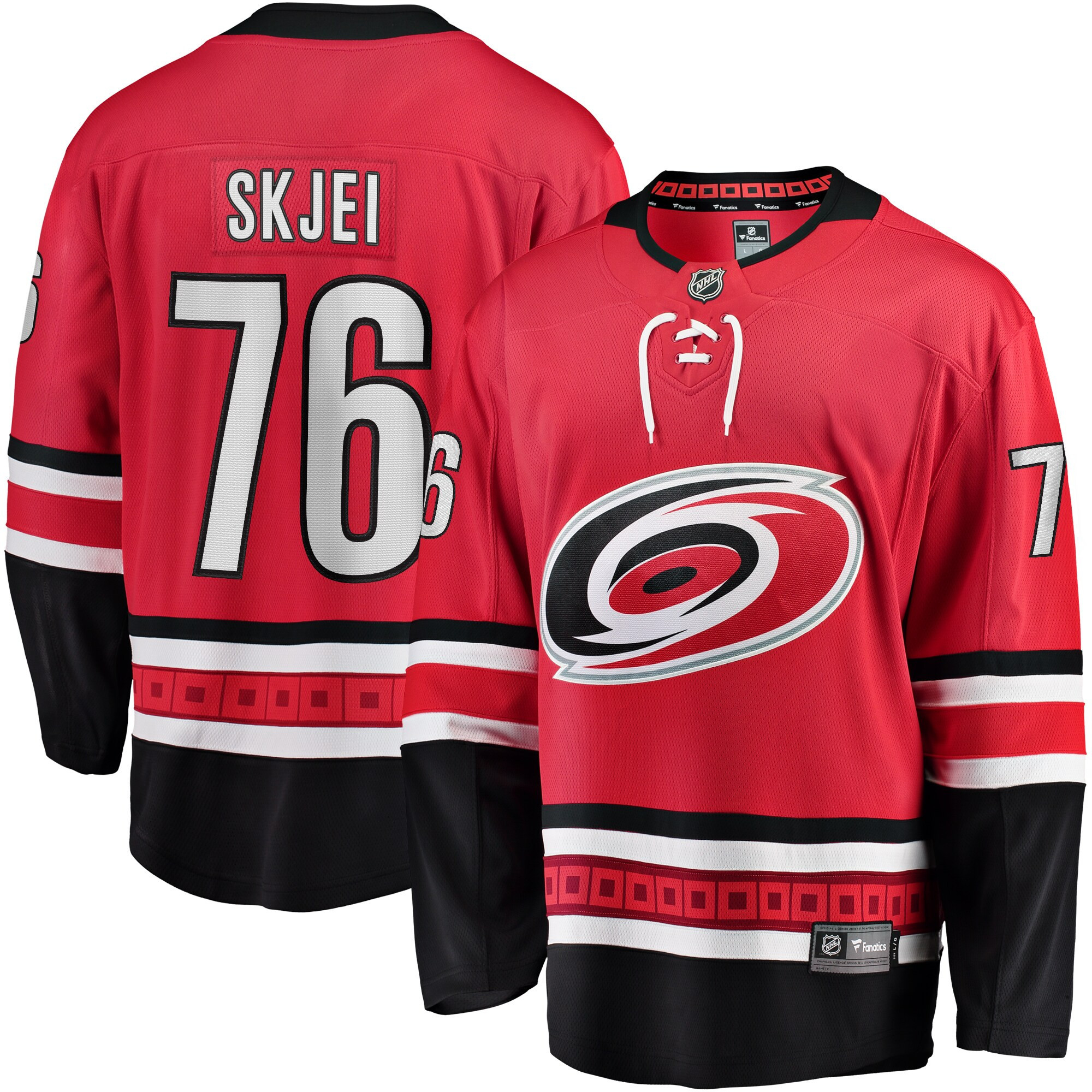 Brady Skjei Carolina Hurricanes Fanatics Branded Breakaway Player Jersey - Red Nhl