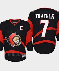 Brady Tkachuk 7 Ottawa Senators 2022 Special Edition 2.0 Retro Youth Jersey Black