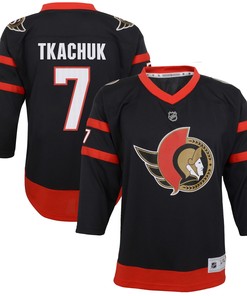 Brady Tkachuk Ottawa Senators 2020/21 Home Replica Player Jersey - Black Nhl
