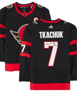 Brady Tkachuk Ottawa Senators Autographed Jersey With Nhl Debut 10/8/18 Inscription - Black