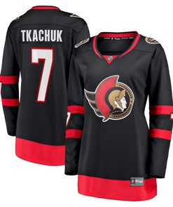 Brady Tkachuk Ottawa Senators Fanatics Branded Womens Home 2020/21 Premier Breakaway Player Jersey - Black Nhl