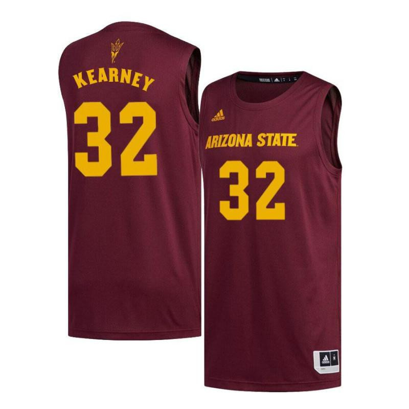 Brandan Kearney 32 Arizona State Sun Devils Basketball Men Jersey - Maroon