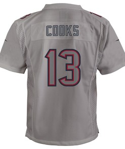 Brandin Cooks 13 Houston Texans Youth Atmosphere Game Jersey - Gray