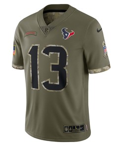 Brandin Cooks Houston Texans 2022 Salute To Service Limited Jersey - Olive