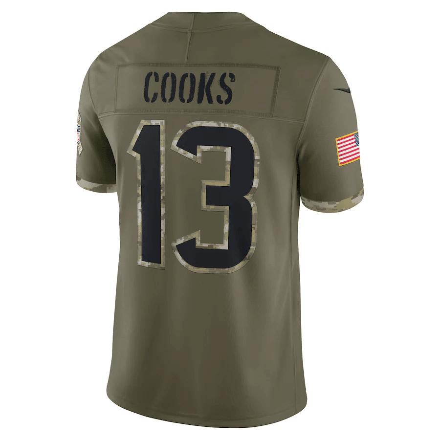 Brandin Cooks Houston Texans 2022 Salute To Service Limited Jersey - Olive