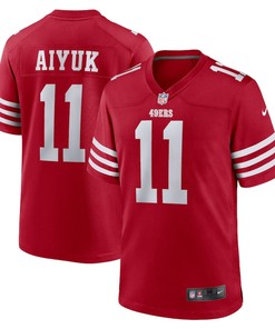 Brandon Aiyuk 11 San Francisco 49ers Team Player Game Jersey - Scarlet
