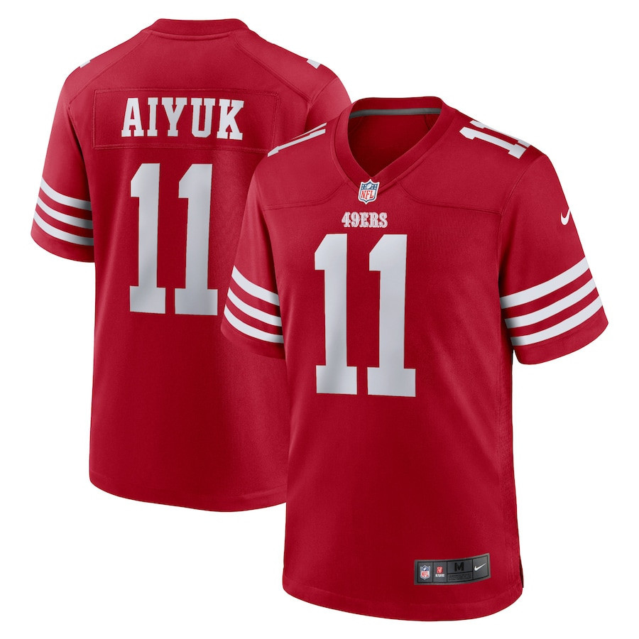 Brandon Aiyuk 11 San Francisco 49ers Team Player Game Jersey - Scarlet