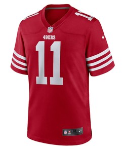 Brandon Aiyuk 11 San Francisco 49ers Team Player Game Jersey - Scarlet