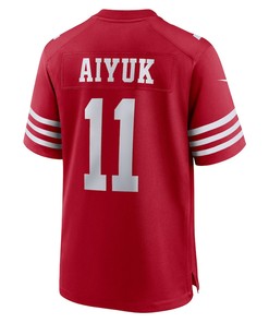 Brandon Aiyuk 11 San Francisco 49ers Team Player Game Jersey - Scarlet