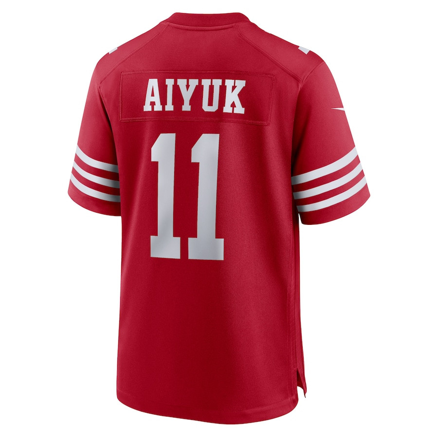 Brandon Aiyuk 11 San Francisco 49ers Team Player Game Jersey - Scarlet