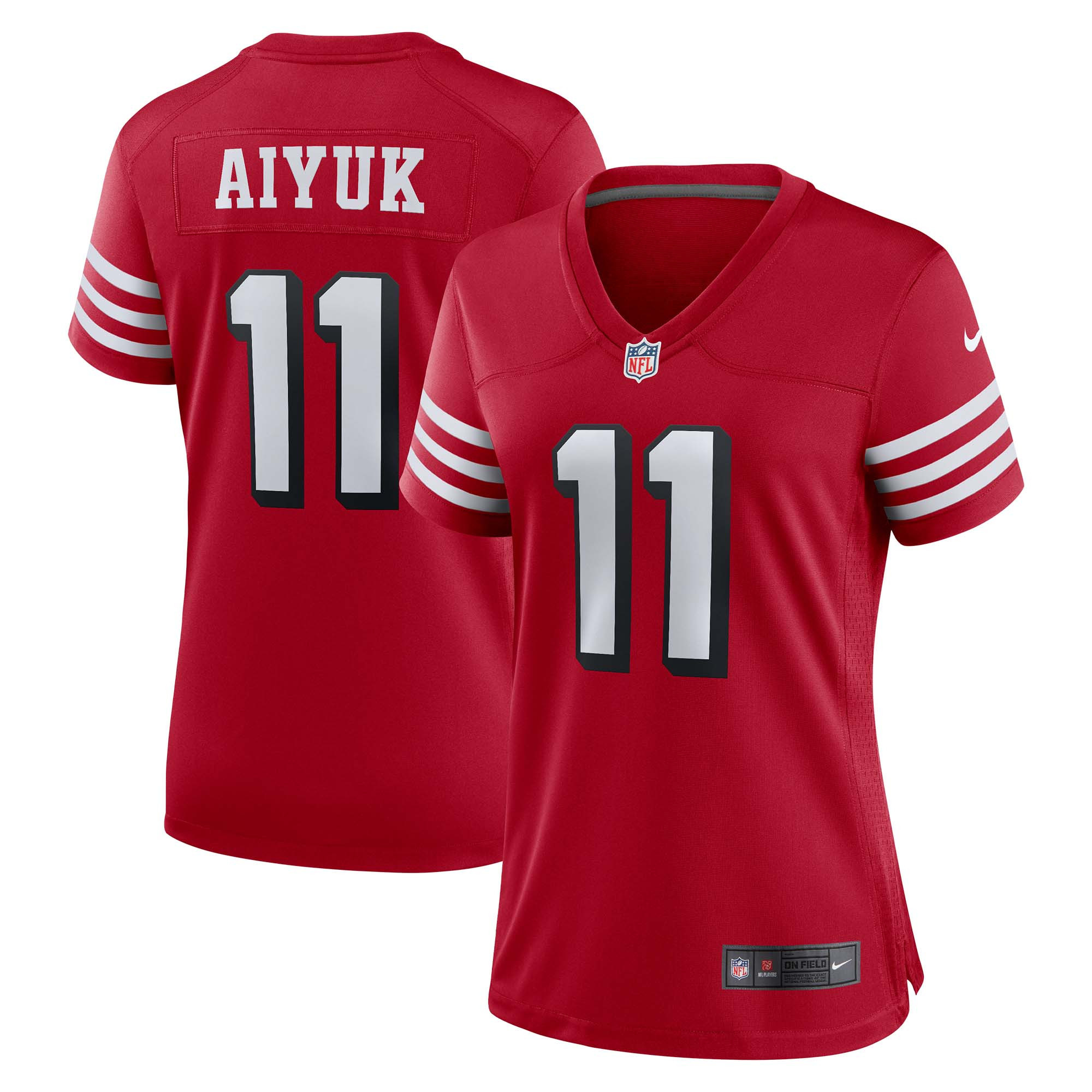 Brandon Aiyuk San Francisco 49ers Womens Alternate Game Jersey - Scarlet Nfl