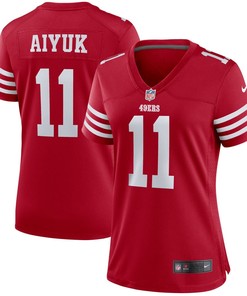 Brandon Aiyuk San Francisco 49ers Womens Player Game Jersey Scarlet Nfl