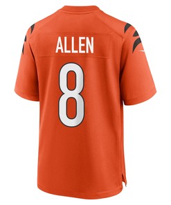 Brandon Allen 8 Cincinnati Bengals Super Bowl LVII Champions Men Alternate Game Jersey - Orange