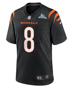 Brandon Allen 8 Cincinnati Bengals Super Bowl LVII Champions Men Game Jersey - Black