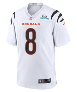 Brandon Allen 8 Cincinnati Bengals Super Bowl LVII Champions Men Game Jersey - White