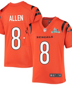Brandon Allen 8 Cincinnati Bengals Super Bowl LVII Champions Youth Alternate Game Jersey - Black