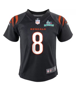 Brandon Allen 8 Cincinnati Bengals Super Bowl LVII Champions Youth Game Jersey - Black