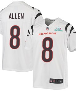 Brandon Allen 8 Cincinnati Bengals Super Bowl LVII Champions Youth Game Jersey - White