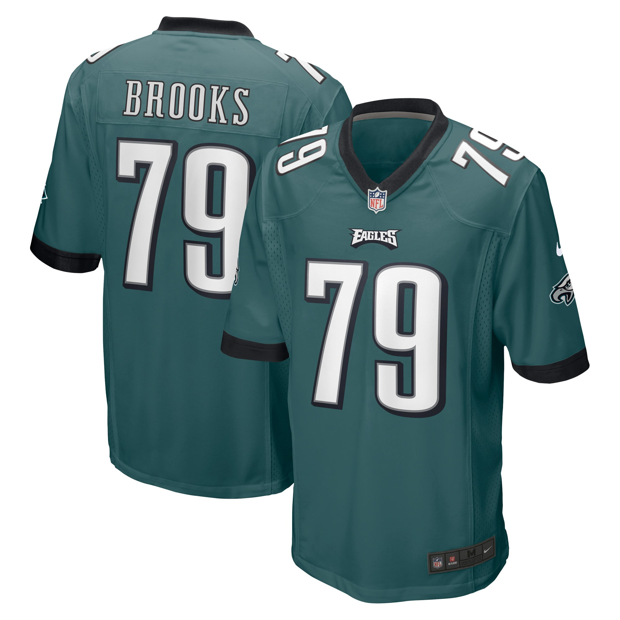 Brandon Brooks Philadelphia Eagles Game Jersey - Midnight Green Nfl