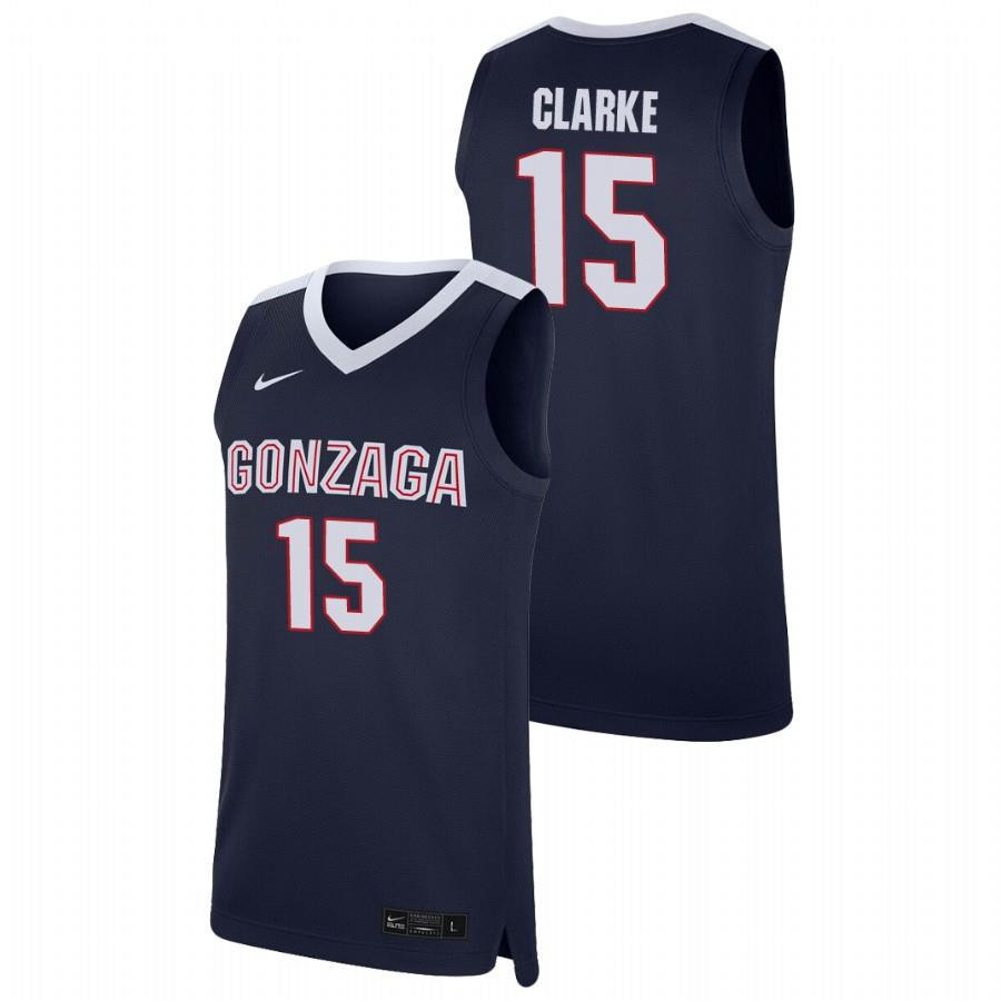 Brandon Clarke 15 Gonzaga Bulldogs College Basketball Men Jersey - Navy