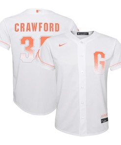 Brandon Crawford 35 San Francisco Giants Youth City Connect Jersey - White