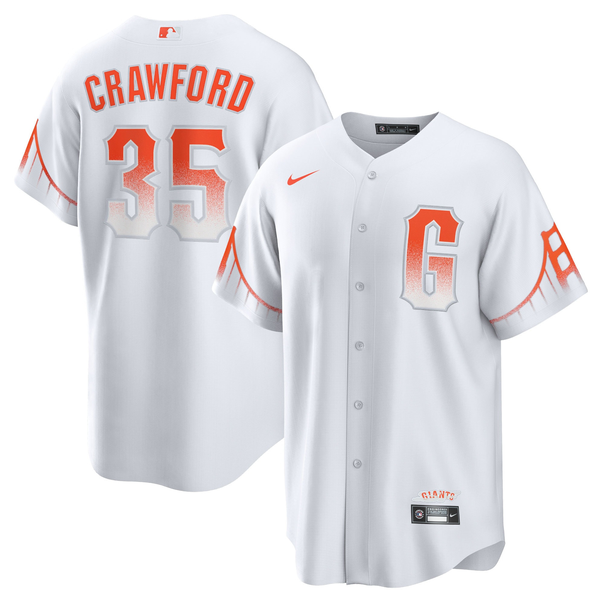 Brandon Crawford San Francisco Giants 2021 City Connect Replica Player Jersey - White Mlb